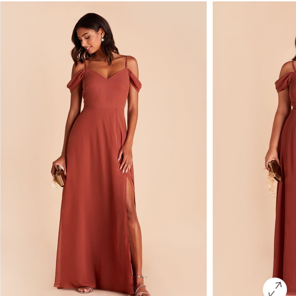 Birdy Grey Devin chiffon spice bridesmaid dress